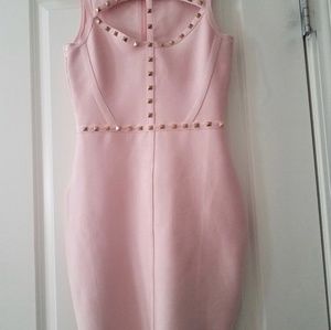 Pink/Blush thick bandage dress